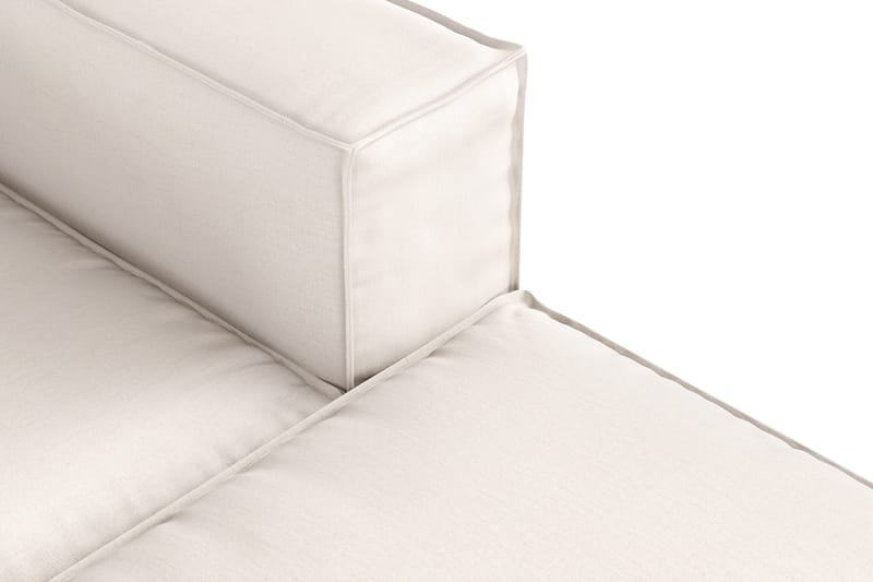 Cubo 4-sits Vändbar L-formad Djup Modulsoffa med Divan i Tyg - Vit - Products - Möbler - Soffa - Divansoffa & schäslongsoffa - 3 sits soffa med divan