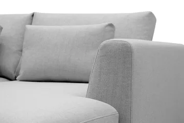 Florenz 3-sits Vänstervänd L-formad Divansoffa i Tyg - Ljusgrå - Products - Möbler - Soffa - Divansoffa & schäslongsoffa - 3 sits soffa med divan