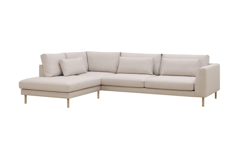 Florenz 4-sits Vänstervänd L-formad Schäslongsoffa i Tyg - Beige - Products - Möbler - Soffa - Divansoffa & schäslongsoffa - 4 sits soffa med divan