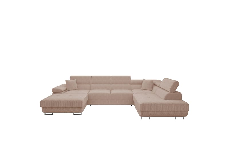 Gabina Soffa med Divan och Schäslong 4-sits - Rosa - Products - Möbler - Soffa - Divansoffa & schäslongsoffa - 4 sits soffa med divan