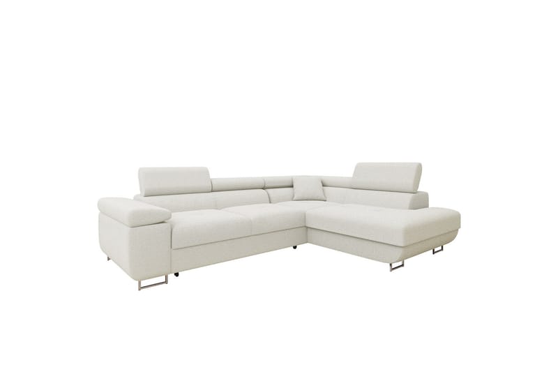 Gabina Soffa med Schäslong 3-sits - Vit - Products - Möbler - Soffa - Divansoffa & schäslongsoffa - 3 sits soffa med divan