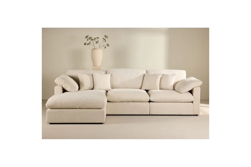 Hörnsoffa VIND Amalfi Beige - Beige - Products - Möbler - Soffa - Divansoffa & schäslongsoffa - 3 sits soffa med divan