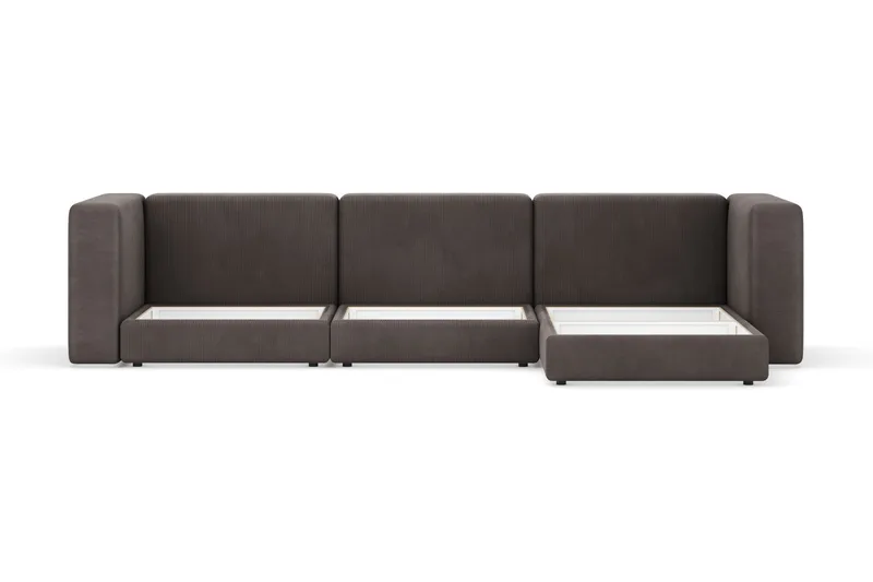 Hagblom 4-sits Divansoffa med Förvaring Vändbar - Brun - Products - Möbler - Soffa - Divansoffa & schäslongsoffa - 4 sits soffa med divan