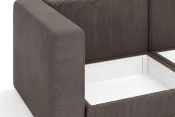 Hagblom 4-sits Divansoffa med Förvaring Vändbar - Brun - Products - Möbler - Soffa - Divansoffa & schäslongsoffa - 4 sits soffa med divan