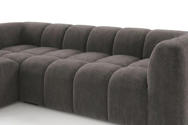 Marlow 3-sits Bubblig Divansoffa vänster - Grå - Products - Möbler - Soffa - Divansoffa & schäslongsoffa - 3 sits soffa med divan