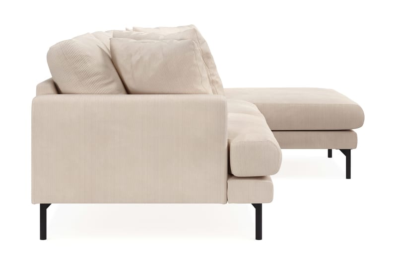 Menard 3-sits Högervänd L-formad Divansoffa i Manchester - Beige - Products - Möbler - Soffa - Divansoffa & schäslongsoffa - 3 sits soffa med divan