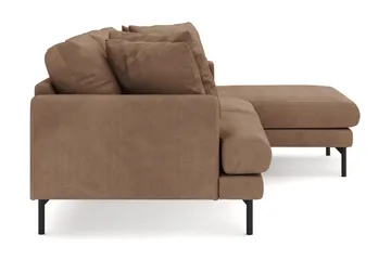 Menard 3-sits Högervänd L-formad Divansoffa i Manchester - Brun - Products - Möbler - Soffa - Divansoffa & schäslongsoffa - 4 sits soffa med divan