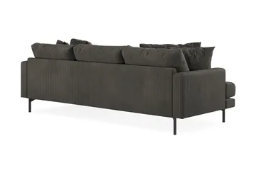 Menard 3-sits Högervänd L-formad Divansoffa i Manchester - Mörkgrå - Products - Möbler - Soffa - Divansoffa & schäslongsoffa - 3 sits soffa med divan