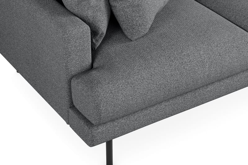 Menard 3-sits Högervänd L-formad Divansoffa i Tyg - Mörkgrå - Products - Möbler - Soffa - Divansoffa & schäslongsoffa - 3 sits soffa med divan