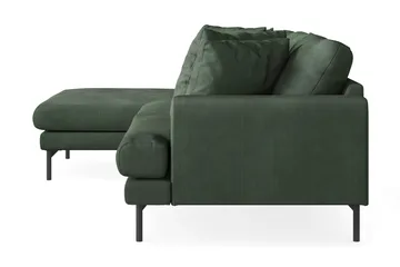 Menard 3-sits Vänstervänd L-formad Divansoffa i Manchester - Grön - Products - Möbler - Soffa - Divansoffa & schäslongsoffa - 3 sits soffa med divan