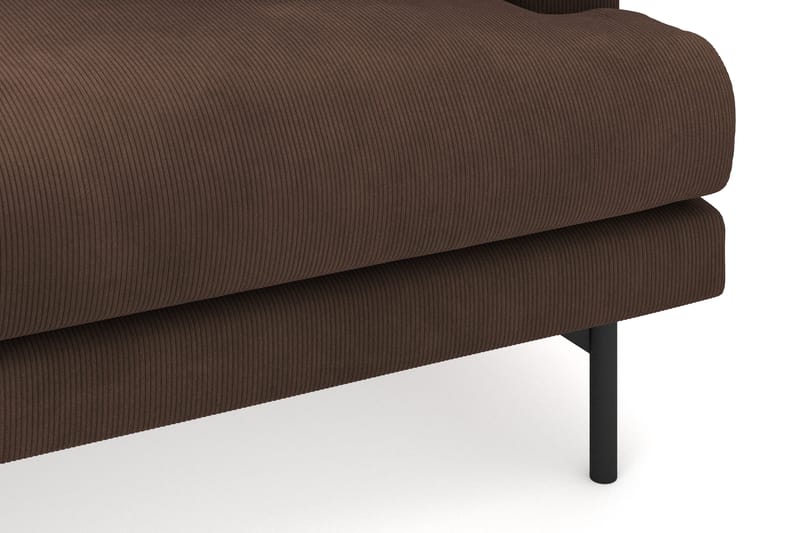 Menard 3-sits Vänstervänd L-formad Djup Divansoffa i Manchester - Brun - Products - Möbler - Soffa - Divansoffa & schäslongsoffa - 3 sits soffa med divan