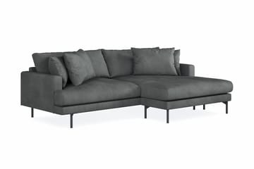 Menard 4-sits Högervänd L-formad Divansoffa i Manchester - Grå - Products - Möbler - Soffa - Divansoffa & schäslongsoffa - 4 sits soffa med divan