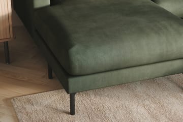 Menard 4-sits Högervänd Stor U-formad Djup Soffa med Divan och Schäslong i Manchester - Grön - Products - Möbler - Soffa - Divansoffa & schäslongsoffa - 4 sits soffa med divan