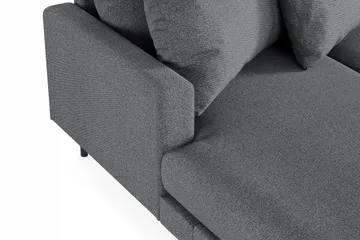 Menard 4-sits Högervänd Stor U-formad Djup Soffa med Divan och Schäslong i Tyg - Mörkgrå - Products - Möbler - Soffa - Divansoffa & schäslongsoffa - 4 sits soffa med divan