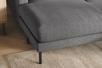 Menard 4-sits Högervänd Stor U-formad Djup Soffa med Divan och Schäslong i Tyg - Mörkgrå - Products - Möbler - Soffa - Divansoffa & schäslongsoffa - 4 sits soffa med divan