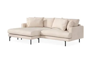 Menard 4-sits Vänstervänd L-formad Divansoffa i Manchester - Beige - Products - Möbler - Soffa - Divansoffa & schäslongsoffa - 4 sits soffa med divan