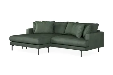 Menard 4-sits Vänstervänd L-formad Divansoffa i Manchester - Grön - Products - Möbler - Soffa - Divansoffa & schäslongsoffa - 4 sits soffa med divan
