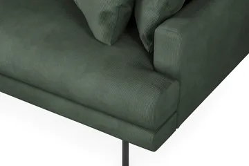Menard 4-sits Vänstervänd L-formad Divansoffa i Manchester - Grön - Products - Möbler - Soffa - Divansoffa & schäslongsoffa - 4 sits soffa med divan