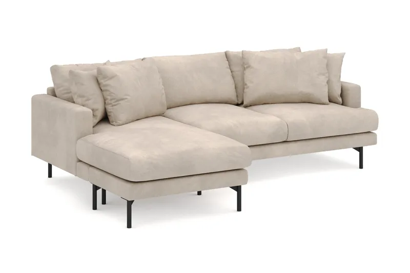 Menard 4-sits Vänstervänd L-formad Djup Divansoffa i Manchester - Greige - Products - Möbler - Soffa - Divansoffa & schäslongsoffa - 4 sits soffa med divan