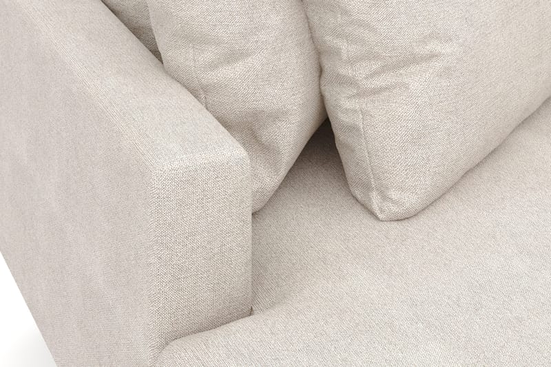 Menard 4-sits Vänstervänd L-formad Djup Divansoffa i Tyg - Beige - Products - Möbler - Soffa - Divansoffa & schäslongsoffa - 4 sits soffa med divan