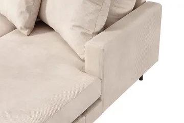 Menard 4-sits Vänstervänd Stor U-formad Djup Large Soffa med Divan och Schäslong i Manchester - Beige - Products - Möbler - Soffa - Divansoffa & schäslongsoffa - 4 sits soffa med divan