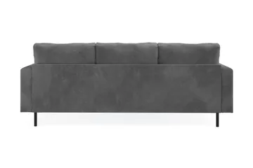 Menard Compact 3-sits Vänstervänd L-formad Divansoffa i Manchester - Grå - Products - Möbler - Soffa - Divansoffa & schäslongsoffa - 3 sits soffa med divan