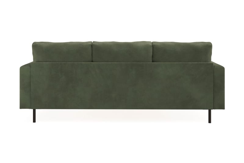 Menard Compact 3-sits Vänstervänd L-formad Divansoffa i Manchester - Grön - Products - Möbler - Soffa - Divansoffa & schäslongsoffa - 3 sits soffa med divan