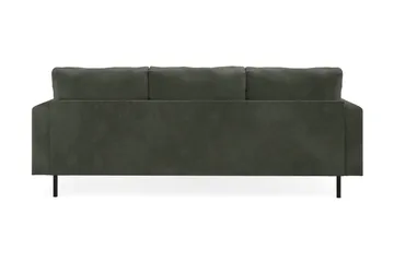 Menard Compact 3-sits Vänstervänd L-formad Divansoffa i Manchester - Mörkgrön - Products - Möbler - Soffa - Divansoffa & schäslongsoffa - 3 sits soffa med divan