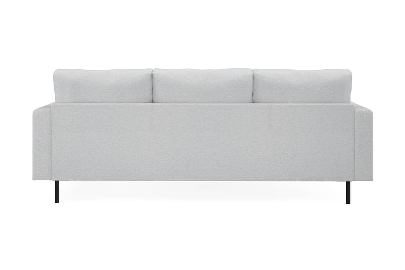 Menard Compact 3-sits Vänstervänd L-formad Divansoffa i Tyg - Ljusgrå - Products - Möbler - Soffa - Divansoffa & schäslongsoffa - 3 sits soffa med divan