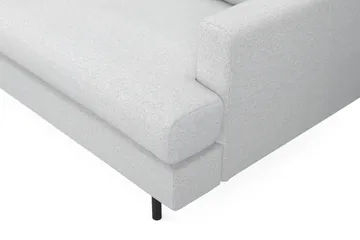 Menard Compact 3-sits Vänstervänd L-formad Divansoffa i Tyg - Ljusgrå - Products - Möbler - Soffa - Divansoffa & schäslongsoffa - 3 sits soffa med divan