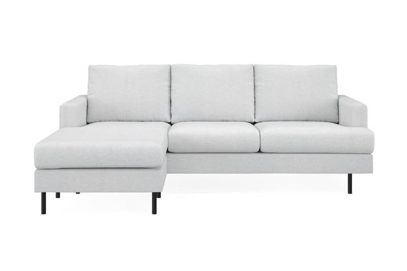 Menard Compact 3-sits Vänstervänd L-formad Divansoffa i Tyg - Ljusgrå - Products - Möbler - Soffa - Divansoffa & schäslongsoffa - 3 sits soffa med divan