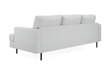 Menard Compact 3-sits Vänstervänd L-formad Divansoffa i Tyg - Ljusgrå - Products - Möbler - Soffa - Divansoffa & schäslongsoffa - 3 sits soffa med divan