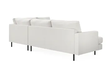 Menard Compact 4-sits Högervänd L-formad Schäslongsoffa i Bouclé - Vit - Products - Möbler - Soffa - Divansoffa & schäslongsoffa - 4 sits soffa med divan