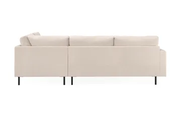 Menard Compact 4-sits Högervänd L-formad Schäslongsoffa i Tyg - Beige - Products - Möbler - Soffa - Divansoffa & schäslongsoffa - 4 sits soffa med divan