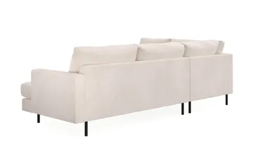 Menard Compact 4-sits Vänstervänd L-formad Schäslongsoffa i Manchester - Beige - Products - Möbler - Soffa - Divansoffa & schäslongsoffa - 4 sits soffa med divan