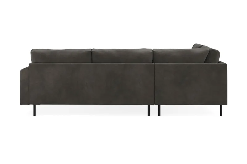 Menard Compact 4-sits Vänstervänd L-formad Schäslongsoffa i Manchester - Mörkgrå - Products - Möbler - Soffa - Divansoffa & schäslongsoffa - 4 sits soffa med divan