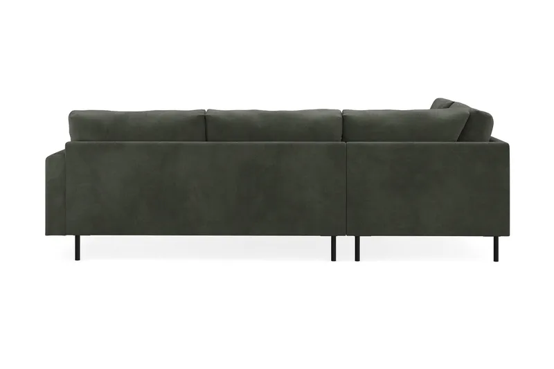 Menard Compact 4-sits Vänstervänd L-formad Schäslongsoffa i Manchester - Mörkgrön - Products - Möbler - Soffa - Divansoffa & schäslongsoffa - 4 sits soffa med divan