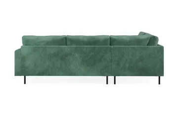 Menard Compact 4-sits Vänstervänd L-formad Schäslongsoffa i Sammet - Mörkgrön - Products - Möbler - Soffa - Divansoffa & schäslongsoffa - 4 sits soffa med divan
