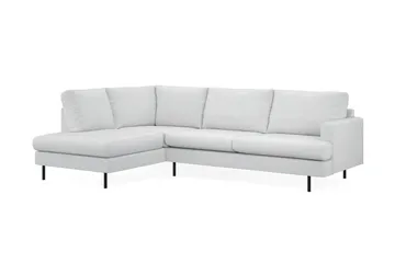 Menard Compact 4-sits Vänstervänd L-formad Schäslongsoffa i Tyg - Ljusgrå - Products - Möbler - Soffa - Divansoffa & schäslongsoffa - 4 sits soffa med divan