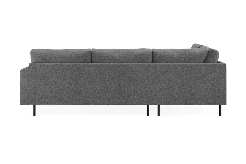 Menard Compact 4-sits Vänstervänd L-formad Schäslongsoffa i Tyg - Mörkgrå - Products - Möbler - Soffa - Divansoffa & schäslongsoffa - 4 sits soffa med divan
