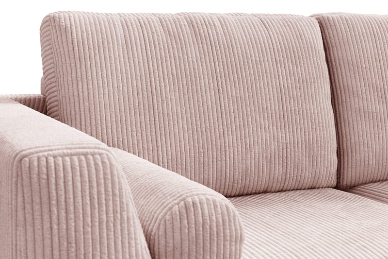 Ocean Lyx 4-sits Högervänd L-formad Schäslongsoffa i Manchester - Rosa - Products - Möbler - Soffa - Divansoffa & schäslongsoffa - 4 sits soffa med divan