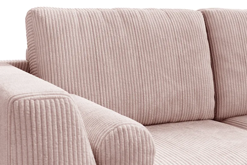 Ocean Lyx 4-sits Högervänd L-formad Schäslongsoffa i Manchester - Rosa - Products - Möbler - Soffa - Divansoffa & schäslongsoffa - 4 sits soffa med divan