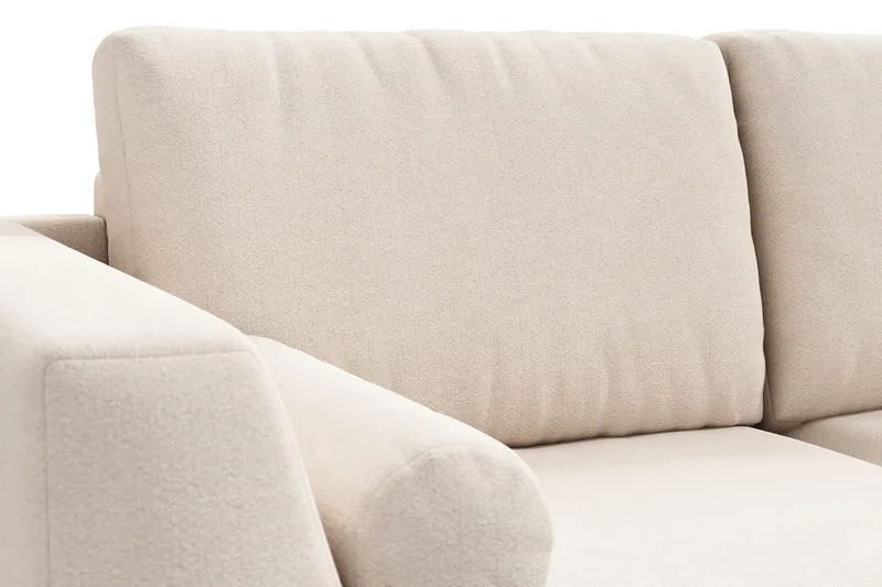 Ocean Lyx 4-sits Högervänd L-formad Schäslongsoffa i Tyg - Beige - Products - Möbler - Soffa - Divansoffa & schäslongsoffa - 4 sits soffa med divan