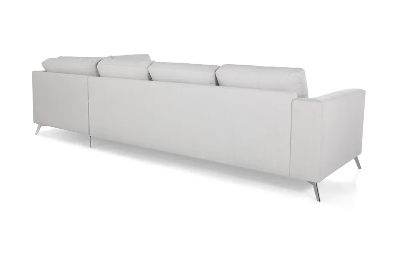 Ocean Lyx 4-sits Högervänd L-formad Schäslongsoffa i Tyg - Ljusgrå - Products - Möbler - Soffa - Divansoffa & schäslongsoffa - 4 sits soffa med divan