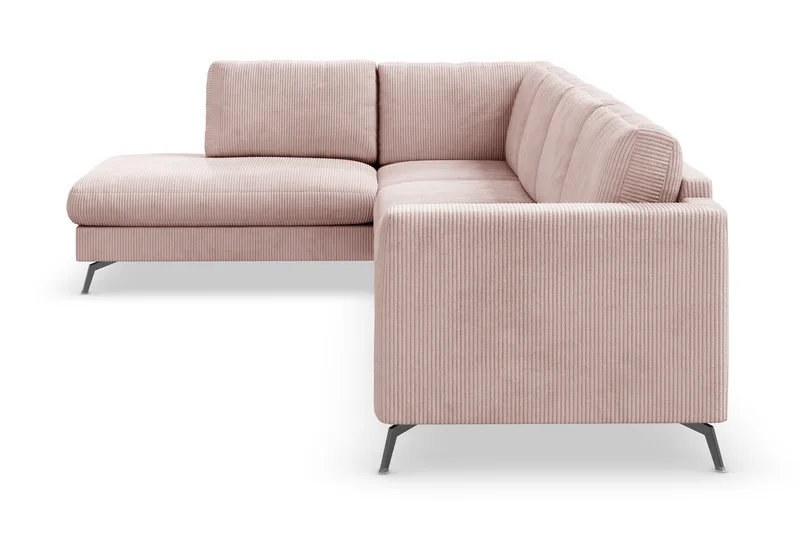 Ocean Lyx 4-sits Vänstervänd L-formad Schäslongsoffa i Manchester - Rosa - Products - Möbler - Soffa - Divansoffa & schäslongsoffa - 4 sits soffa med divan