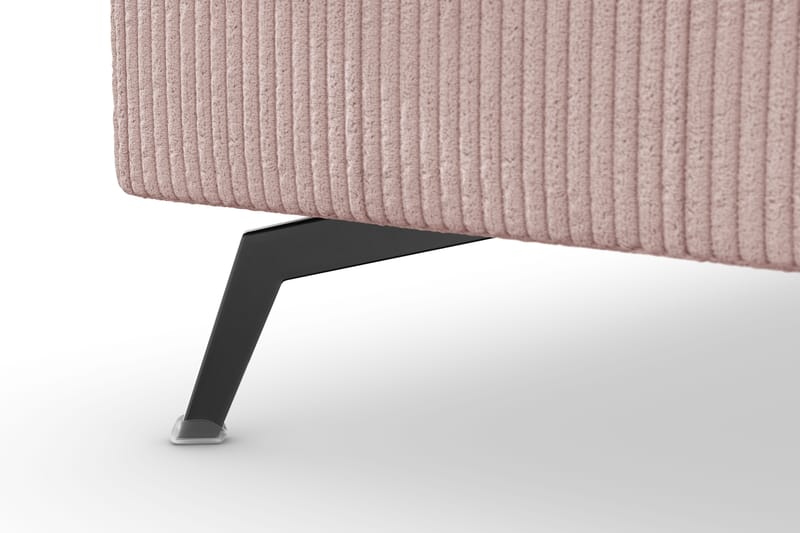 Ocean Lyx 4-sits Vänstervänd L-formad Schäslongsoffa i Manchester - Rosa - Products - Möbler - Soffa - Divansoffa & schäslongsoffa - 4 sits soffa med divan