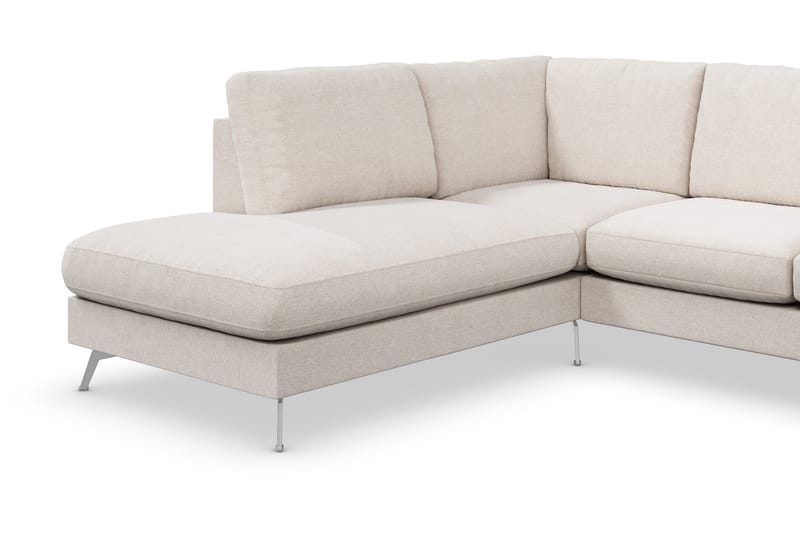 Ocean Lyx 4-sits Vänstervänd L-formad Schäslongsoffa i Tyg - Beige - Products - Möbler - Soffa - Divansoffa & schäslongsoffa - 4 sits soffa med divan