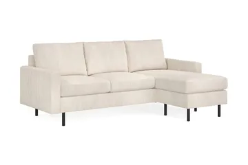 Peppe 3-sits Vändbar L-formad Divansoffa i Manchester - Beige - Products - Möbler - Soffa - Divansoffa & schäslongsoffa - 3 sits soffa med divan