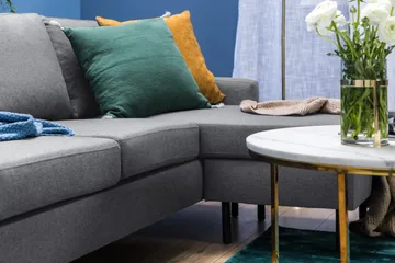 Peppe 3-sits Vändbar L-formad Divansoffa i Tyg - Ljusgrå - Products - Möbler - Soffa - Divansoffa & schäslongsoffa - 3 sits soffa med divan