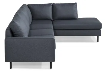 Peppe 4-sits Högervänd L-formad Schäslongsoffa i Tyg - Mörkgrå - Products - Möbler - Soffa - Divansoffa & schäslongsoffa - 4 sits soffa med divan